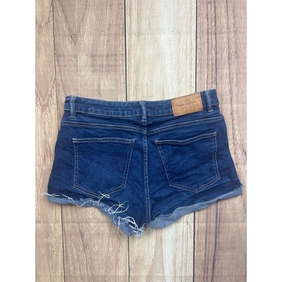 Zara Trafaluc Denim Cut Off Medium Wash Cuffed Women's Size‎ 6 - Picture 3 of 3
